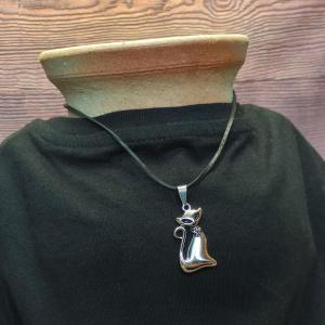 Pendant Eyed CAT - shiny amulet for cat lovers