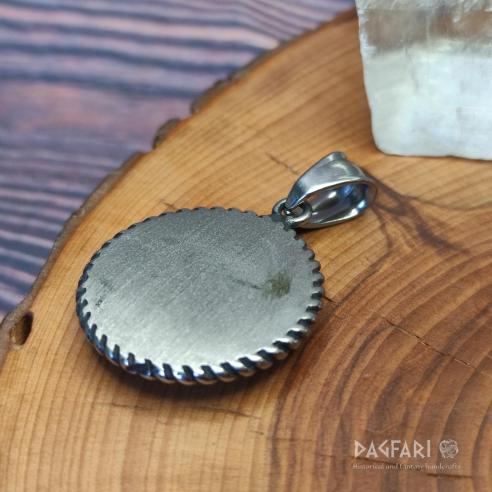 CLEVERE EULE - verziertes Medaillon mit einer weisen Eule