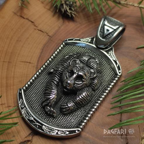 Pendant BEAR BJÖRN - big powerful caring protector, Dog Tag