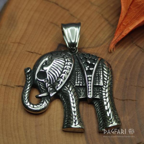 Beautiful steel ELEPHANT, good luck charm