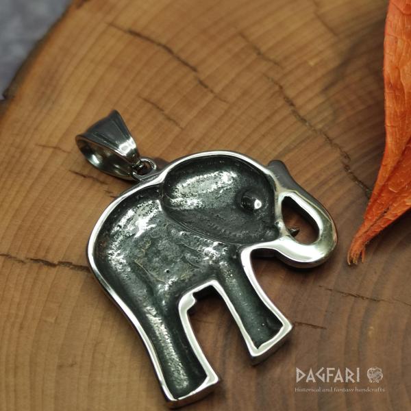 Beautiful steel ELEPHANT, good luck charm