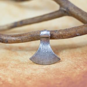 Amulet Perun's ax with a stone, green 2