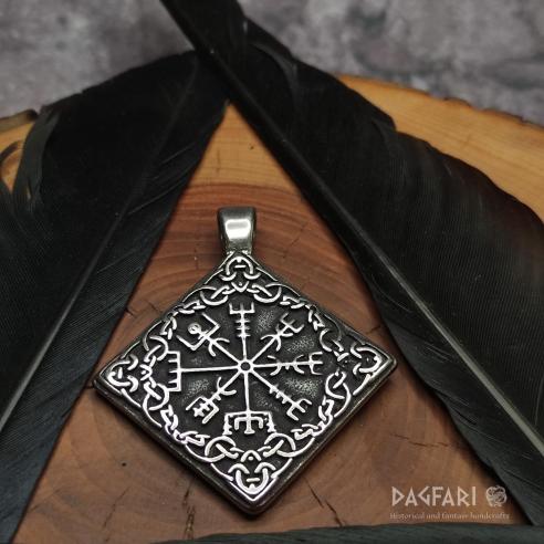 VIKING KOMPAS - Vegvísir - vintage spellbook