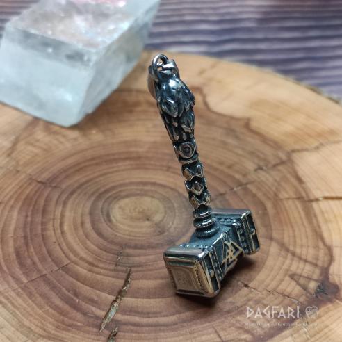 THOR Thors Hammer, Symbol Walknut, der Wolfskopf