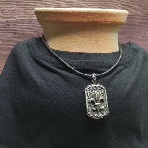 Anhänger LILIE fleur-de-lis - Symbol der Hoffnung und Zukunft, Hundemarke 2