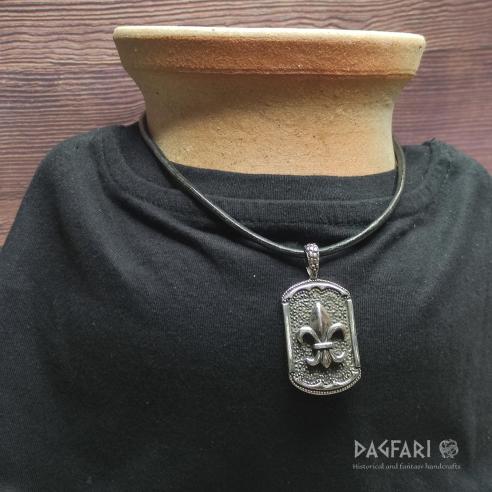 Anhänger LILIE fleur-de-lis - Symbol der Hoffnung und Zukunft, Hundemarke