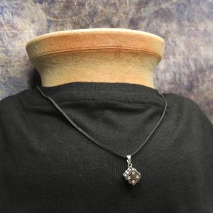 Lucky charm in the game - steel GAMING CUBE with cubic zirconia 2