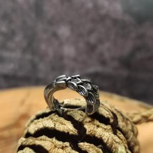 Náušnice DRAČÍ ŠUPINY - černěný UNISEX kroužek