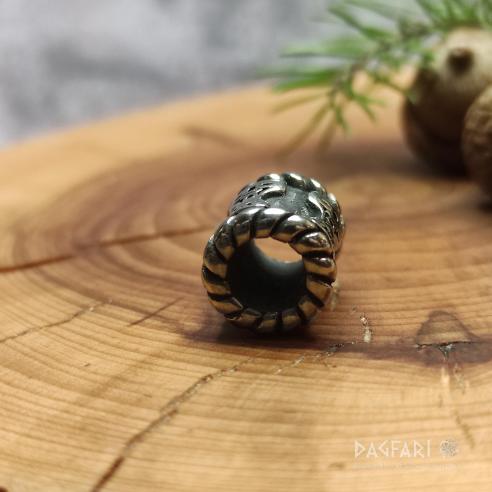 THOR - ocelový korálek do vousů a vlasů, Thorovo Kladivo