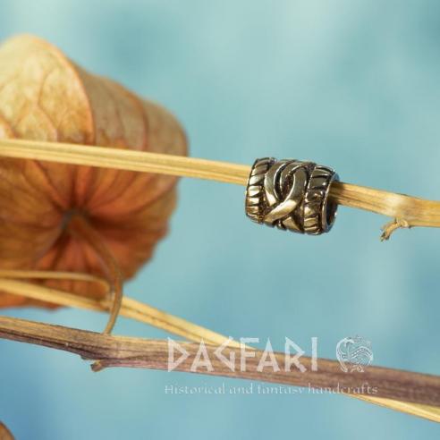 Perle für Bart und Haare - Fass- Bronze