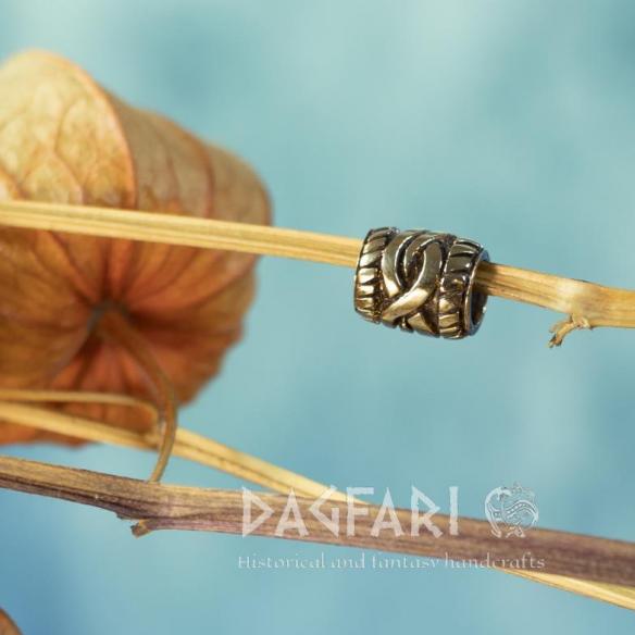 Korálek do vousů a vlasů - Soudek - bronz