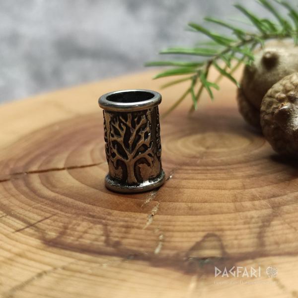 YGGDRASIL - steel bead for beard and hair, WORLD TREE