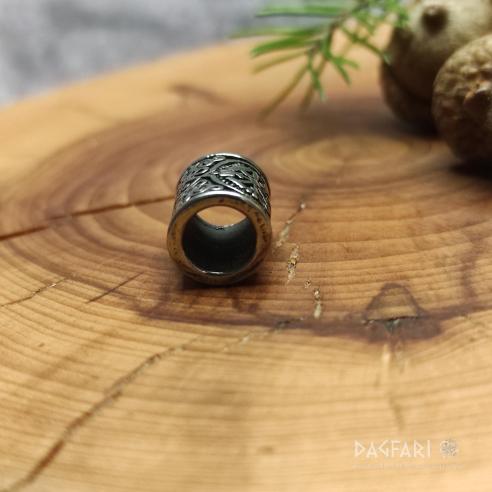 VEGVÍSIR - steel bead for beard and hair, VIKING KOMPAS