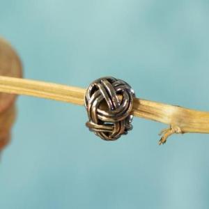 Bead for beard and hair - plait - bronze