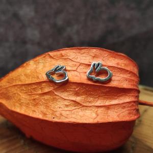 BUNNY earrings - simple earrings with rabbits for joy