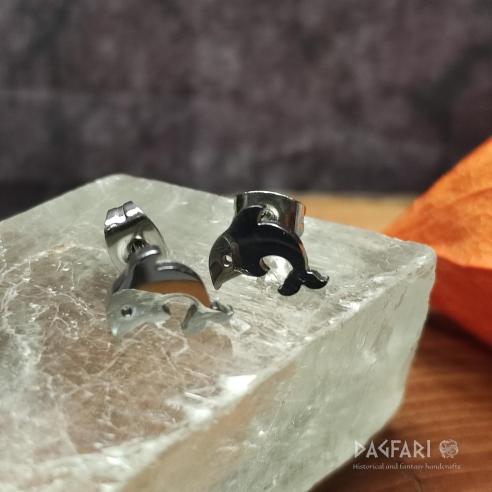 DELPHIN - einfache Ohrringe für Freude