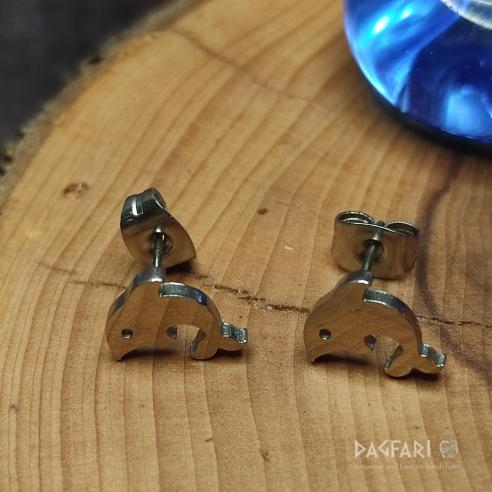 DELPHIN - einfache Ohrringe für Freude