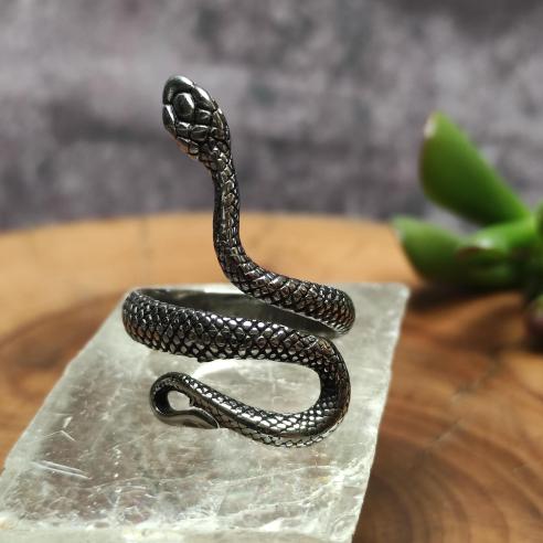 Snake ring for GUARDIAN - long neck to slim the finger
