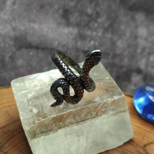 Ring MAMBA - stainless steel ring with snake