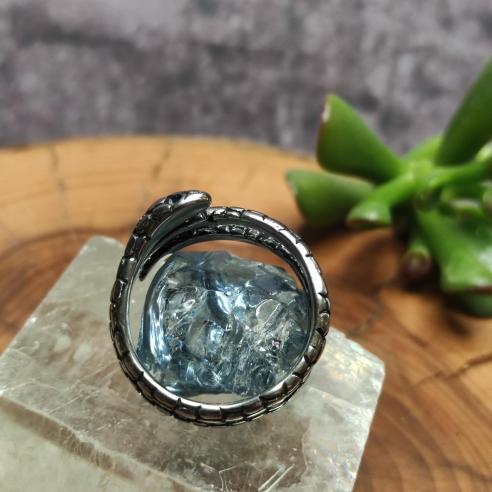 Steel ring Little SNAKE - guardian of secrets