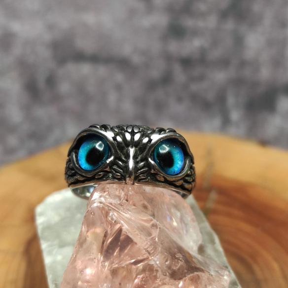 OWL EYES ring - beautiful ring with owl