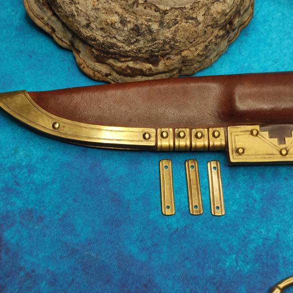 VIKING Replik von durchbrochenen Birka-Beschlägen, für Messerscheide, Seax