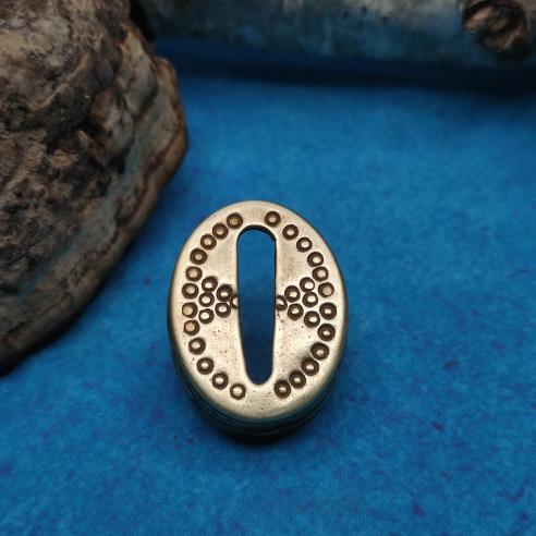 VIKING TRIQUETRA Knife handle decoration - larger, brass