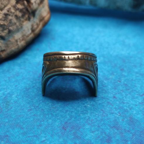 VIKING TRIQUETRA Knife handle decoration - larger, brass