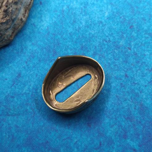 VIKING TRIQUETRA Knife handle decoration - larger, brass