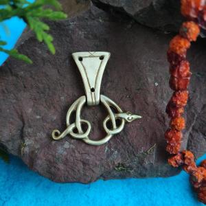 Replica Viking snake ring forhanging seax, scramasax, Birka 944 2