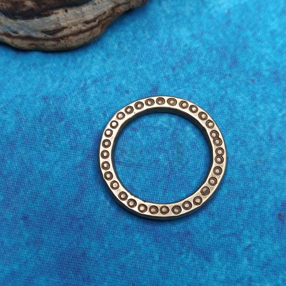 COMPONENT Early medieval decorative ring with pattern - replica