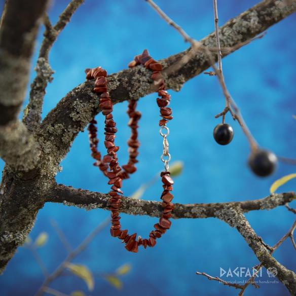 Halskette Jaspis - Zuversicht, Mut, Willensstärke und Durchhaltevermögen