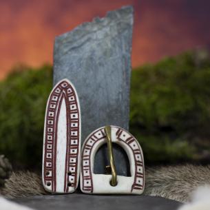 URD Opasek Organic - kulatá červená přezka/ nákončí