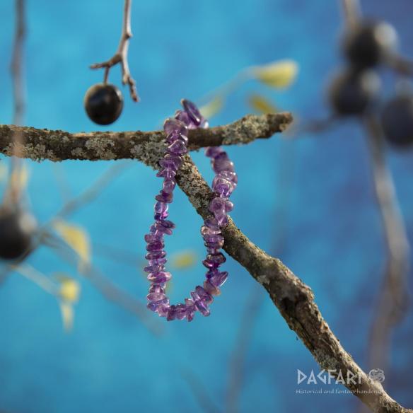 Bracelet Amethyst - Temperance, purity, spirituality, spiritual knowledge