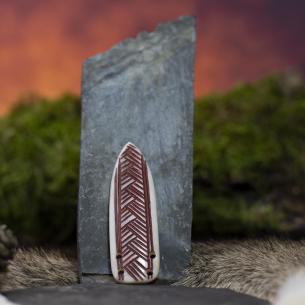 EDDA Opasek Organic - kostěná špička na opasek, nákončí - více barev