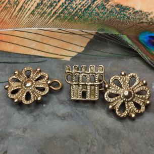 DONJON Vrcholně středověká spona - replika zapínání na plášť 2