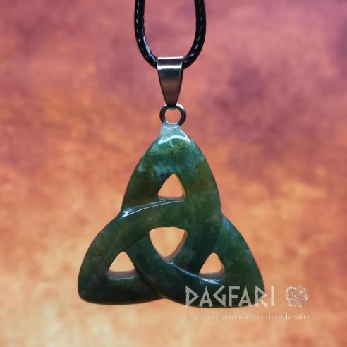 CELTIC Triquetra AGATE - Celtic symbol of infinity and renewal