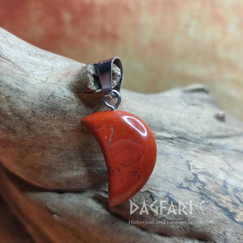 Mond aus Stein JASPER rot - Schutz vor Albträumen