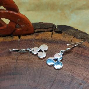 CELTIC silver earrings Celtic triskel, pagan protective symbol, Ag 925 2