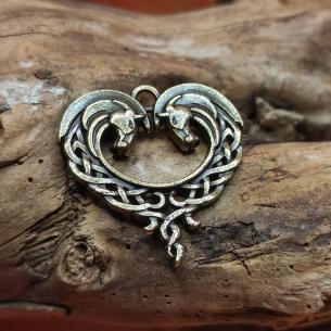 HEART, KNITTING, HORSES - lucky charm