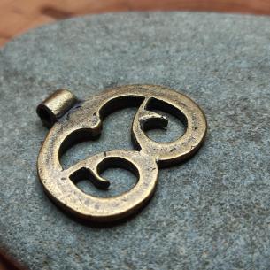 LUNETA Replica of the Čakajovce lunette, with patina, Great Moravia, Principality of Nitra