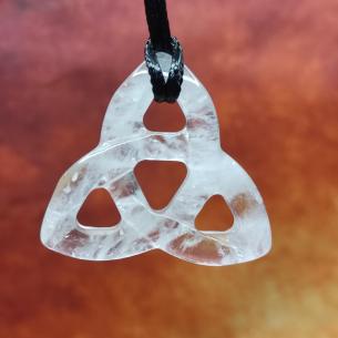 CELTIC Triquetra KŘIŠŤÁL - keltský symbol nekonečna a obnovy
