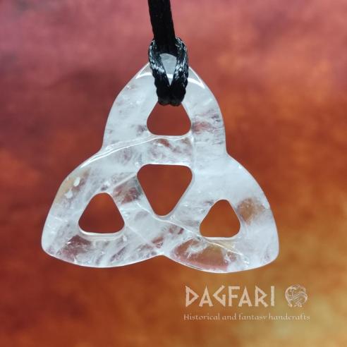 CELTIC Triquetra CRYSTAL - Celtic symbol of infinity and renewal