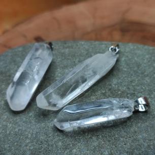 Drúza KŘIŠŤÁL - energetický čistič, nepravidelný ohlazený přívěsek 2