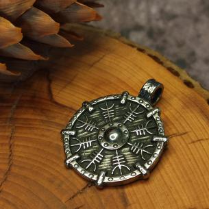 AEGISHJALMUR, helma hrůzy, severská mytologie - vikingská ochranná vločka