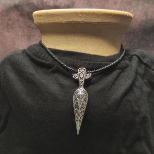 GUNGNIR - Odin's spear - viking talisman, large decorated leaf spear with wings 2