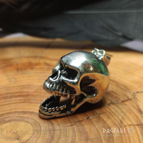 Pendant SKULL in stainless steel - freedom, rule over death