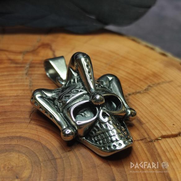 Pirate pendant JOKER - skull clown JOLLY ROGER - freedom, rule over death skull clown