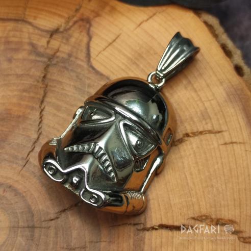 Pendant steel helmet STRORMTROOPER - Inspired by legend