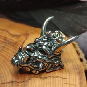 Anhänger DÄMON - Maske des Satans, Amulett in Form eines gehörnten Teufels